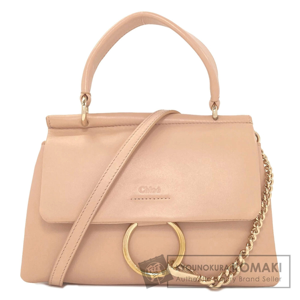 Chloe Faye Top Handle Bag smooth lambskin leather pale Pink